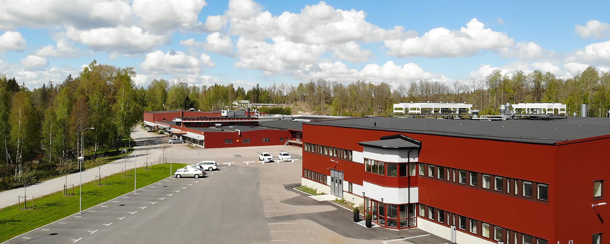 Bild på AMBs lokaler i Broakulla